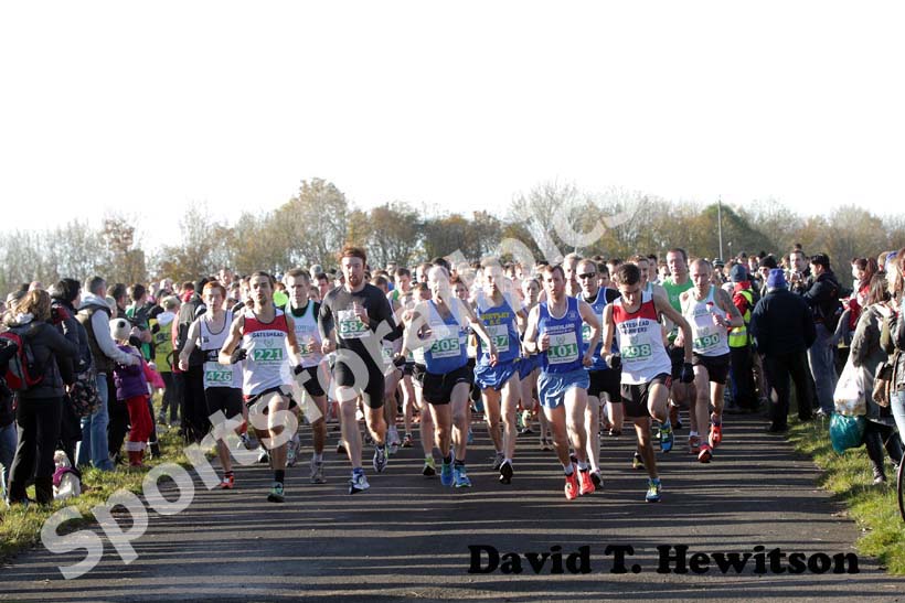 Start of the Heaton Memorial Road Race.
